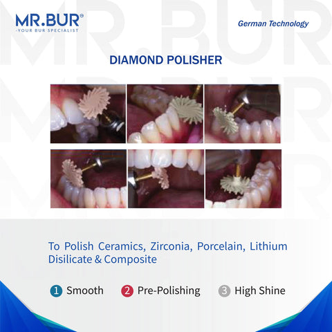 All Ceramics Polishing Diamond Polisher (Anterior)