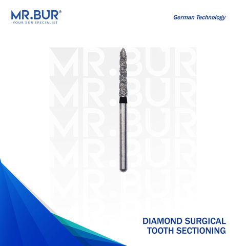 Spiral Cool Cut Tooth Sectioning Diamond Bur