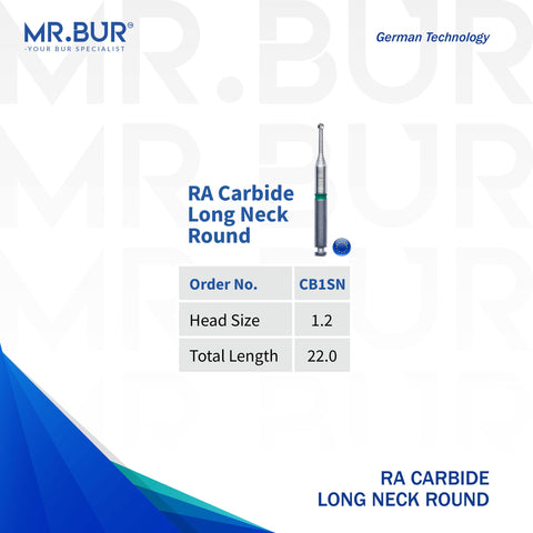 RA Carbide Long Neck Round Bur