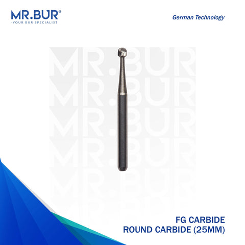 Round Ball Carbide Bur FG 25mm