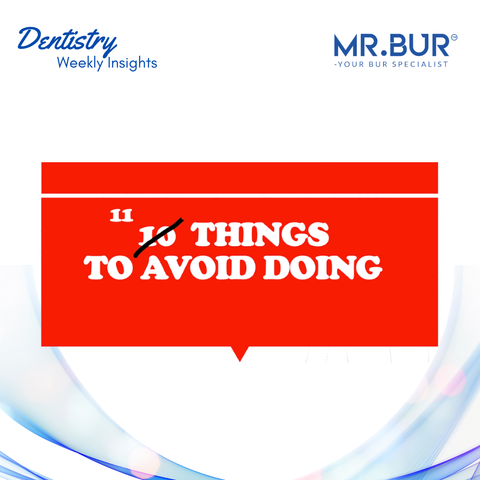 things that dentist should avoid doing to extend the life of their dental hanpieces.