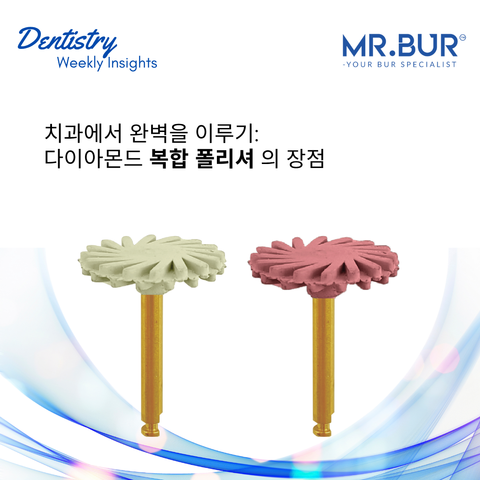 Mr Bur diamond composite polishers in disc shape designed for high gloss finishing and smooth surface refinement enhancing precision and aesthetics in restorative dentistry.