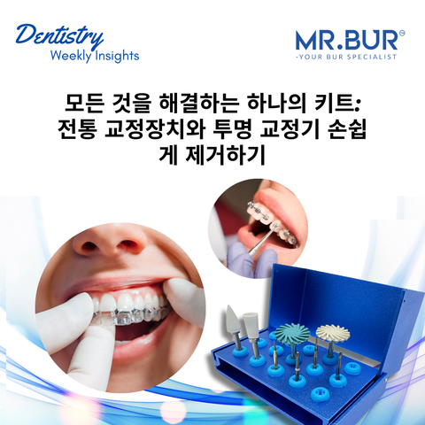 Mr. Bur Debonding Kit PROMAX is the ultimate solution for debonding traditional braces and aligners, ensuring efficient adhesive removal and enamel protection.