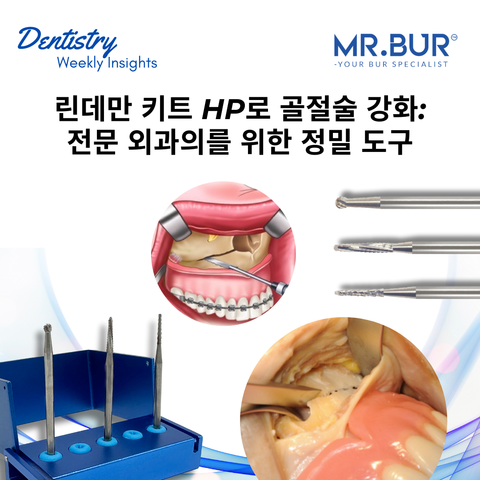 Enhance osteotomy surgery with Mr. Bur Lindemann Kit HP, featuring precision tools for accurate bone cutting and expert surgical outcomes.