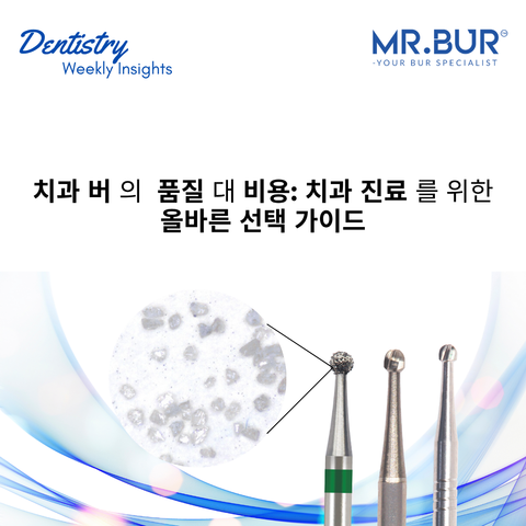 Mr. Bur emphasizes choosing the right dental burs by balancing quality and cost for optimal performance and long-term value in dental practices.