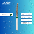Mr. Bur 850L 테이퍼 라운드엔드 다이아몬드 버 (Tapered Round End Diamond Bur)53A 는 다양한 치과 시술에 사용됩니다. 이 버의 테이퍼 라운드엔드 헤드는 크라운 및 브릿지 프렙(crown and bridge preparation), 챔퍼 마진 형성(chamfer margin preparation), 복합 수복재 트리밍 및 프렙(composite preparation)에 효과적입니다.