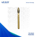 The #1 Best Gold Peaches Diamond Bur FG. Mr Bur offers the best online dental burs and is a Better Choice than Meisinger, Mani, Shofu, Eagle Dental, Trihawk, Suitable for Dental Cases.