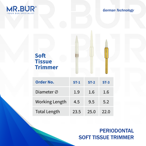 Ceramic Bur For Soft Tissue Trimming Bur FG