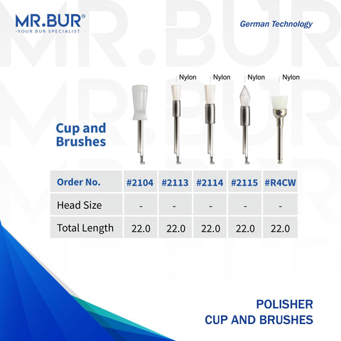 Polisher Cup and Brushes