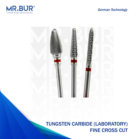 Tungsten Carbide Fine Cross Cut Laboratory Bur