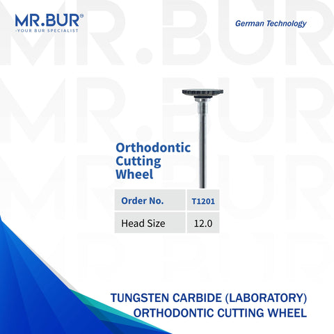 Tungsten Carbide Orthodontic Cutting Wheel Bur