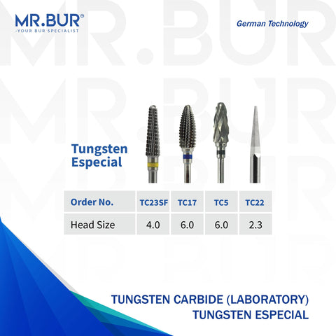 Tungsten Carbide Tungsten Especial Bur