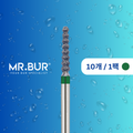Bulk Reduction Twister Coarse Diamond Bur FG by Mr. Bur는 crown 및 bridge 작업, crown cutting, separation에 이상적인 버입니다.